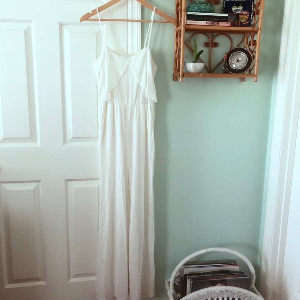 White UO jumpsuit
